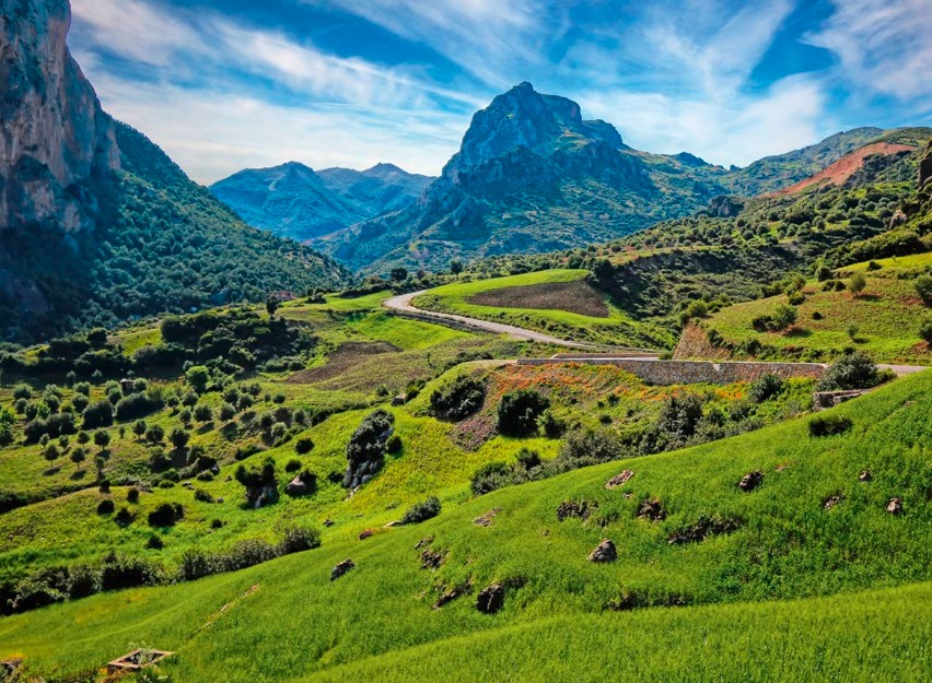 View of Atlas Mountains in Morocco